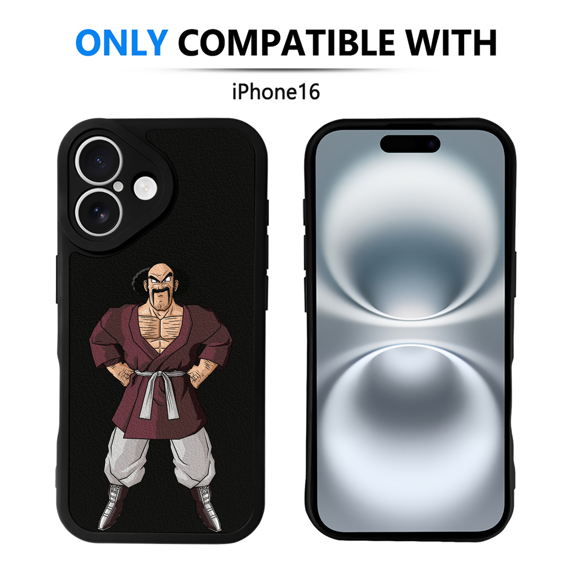 （画像用） ドラゴンボール DRAGON BALL 【iPhone 16シリーズ対応】シリコンスマホケース（レザー調） 材質：シリコン